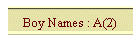 Boy Names : A(2)